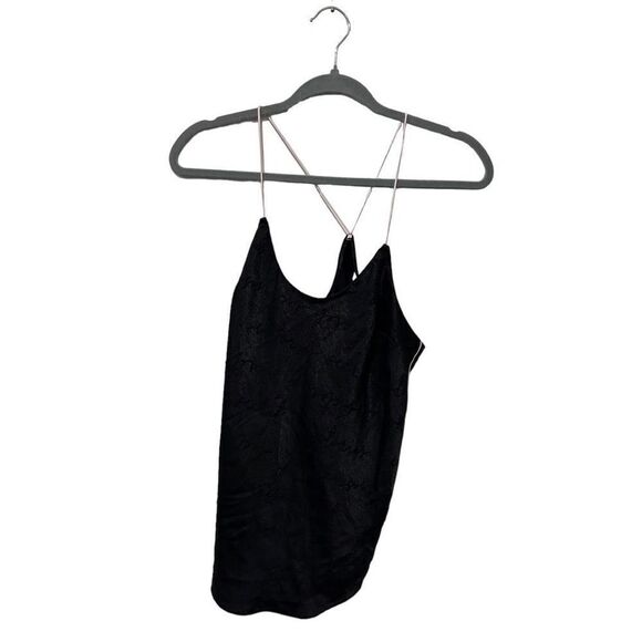 Victoria's Secret Black Two Piece Satin Camisole Tunic Button Front Pajamas M - Picture 13 of 15